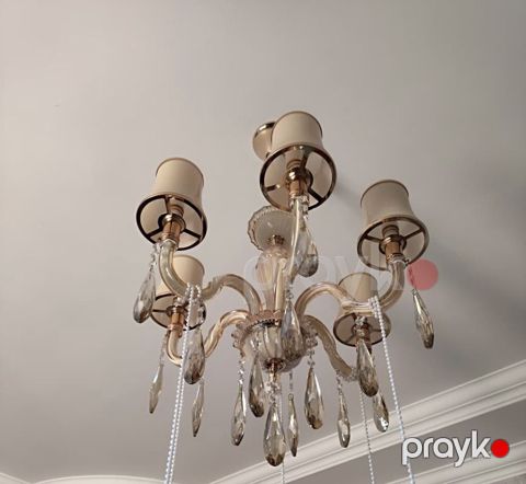 Çılçıraq, 6 lampa, Xrustal — Novxanı
