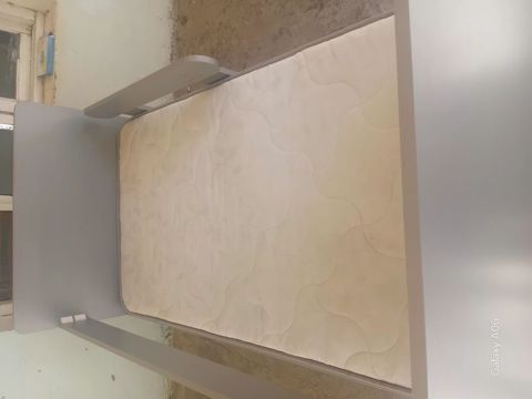 Uşaq çarpayısı və döşək dəsti - Rəng: boz - Material: laminat/MDF — Bakı