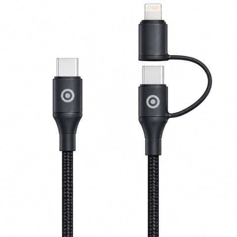 Naqil Euroacs EU-Z182 USB Type-C to USB Type-C / Lightning 1 m ACHRKA410108 Black — Bakı