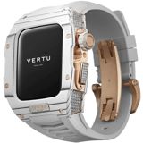Smart saat Vertu Watch H1 SW-WD-004-02-HW Stainless Steel RG White Rubber — Детские смарт часы