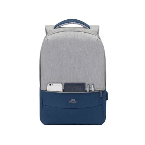 Notbuk üçün su keçirməyən çanta Rıvacase 7562 rey/dark blue anti-theft Laptop backpack 15.6" / 6 — Bakı