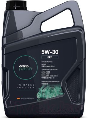 Mühərrik yağı Avista Pace GER 5W-30 4L — Bakı