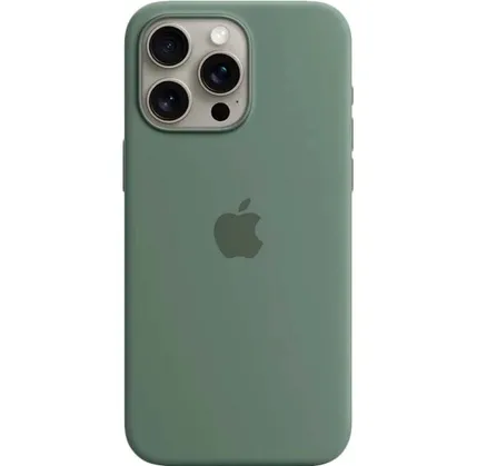 Çexol Apple iPhone 15 Pro Max Silicone Case with MagSafe Cypress (MT1X3ZM/A) — Bakı