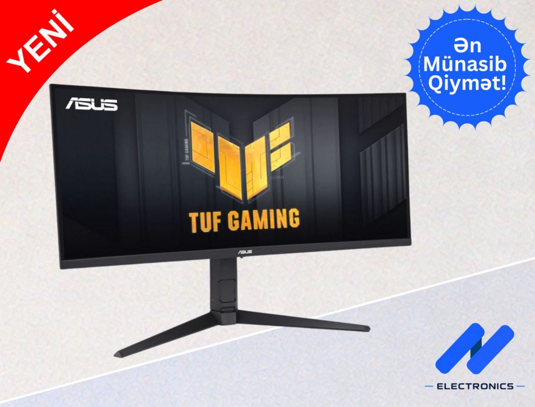 Monitor Asus tuf gamıng VG34VQL3A 180Hz 34" 3.5K curved — Elektronika, Bakı (2)