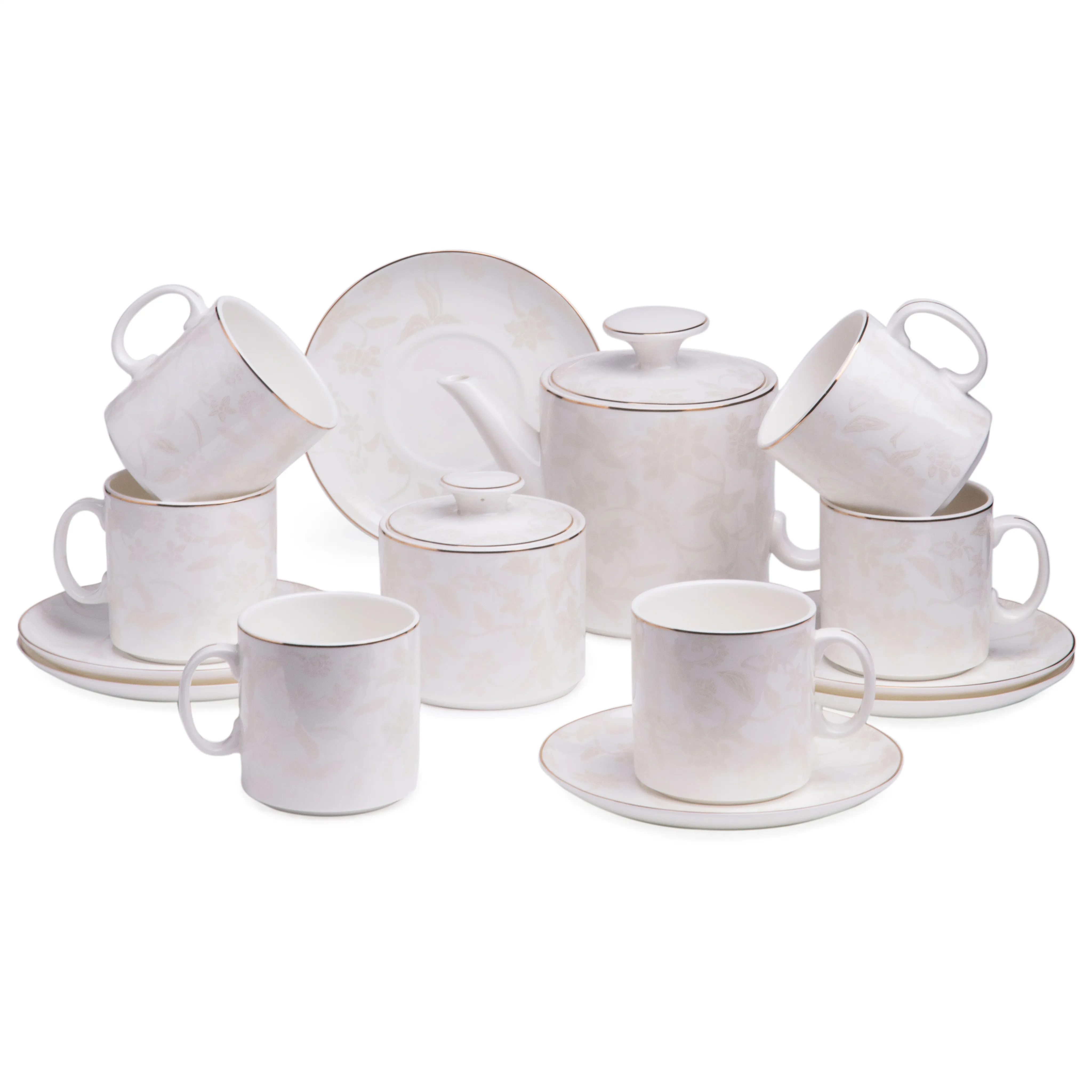 Çay dəsti Lefard "Snejnaya koroleva", farfor, 6 nəfərlik 14 parça (440-083) — Dining tableware