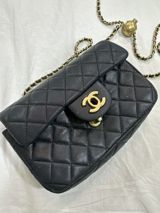 Channel canta - Klassik romb tikişli (quilted) dizayn - Qızılı rəngli — Srvn — Personal Items