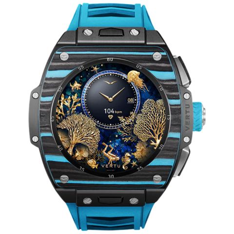 Smart saat Vertu Grand Watch S1 WS1-T-BB11-C-HW-017 Black,Blue — Bakı