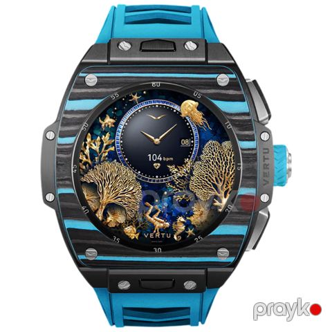 Smart saat Vertu Grand Watch S1 WS1-T-BB11-C-HW-017 Black,Blue — Bakı