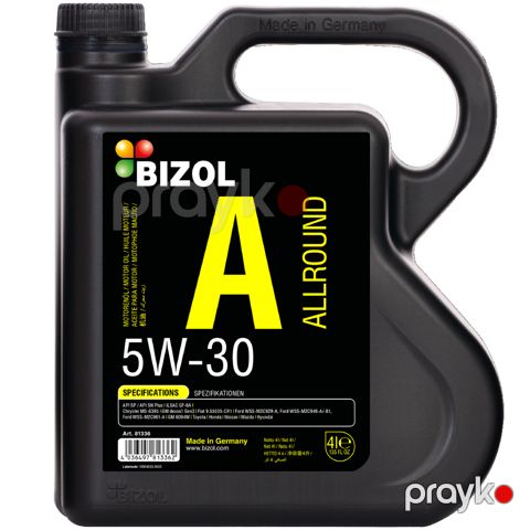 Mühərrik yağı Bizol Allaround 5W-30 A3/B4 4 lt — Bakı