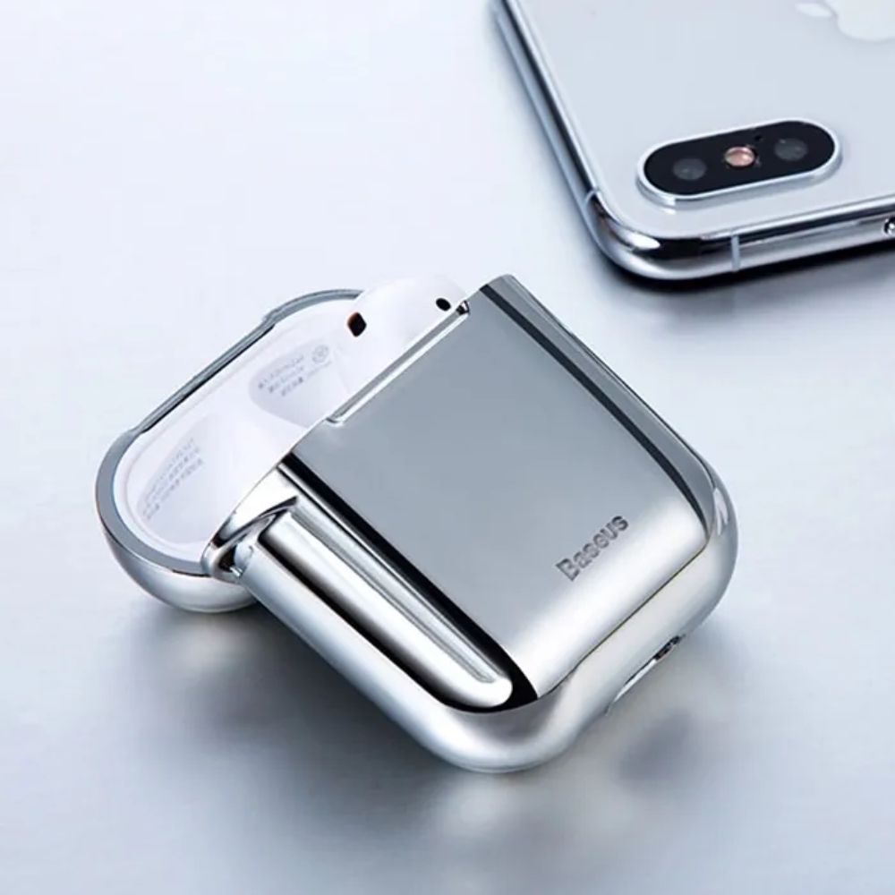 Baseus Airpods 1/2 Case Silver Arappod-AOS — Mallar, Bakı (2)