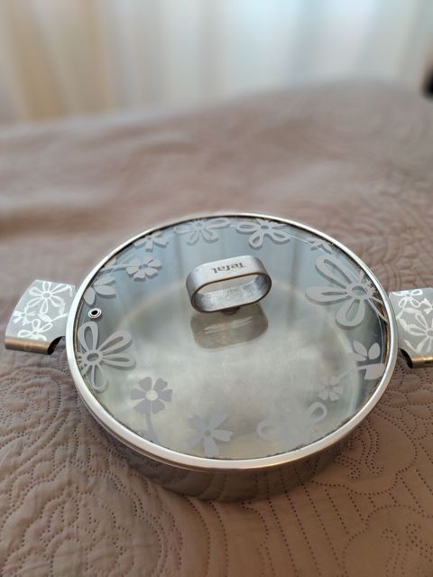 Qazan, rəng - Gümüşü, Paslanmayan polad, 26 sm, Tefal — Bakı