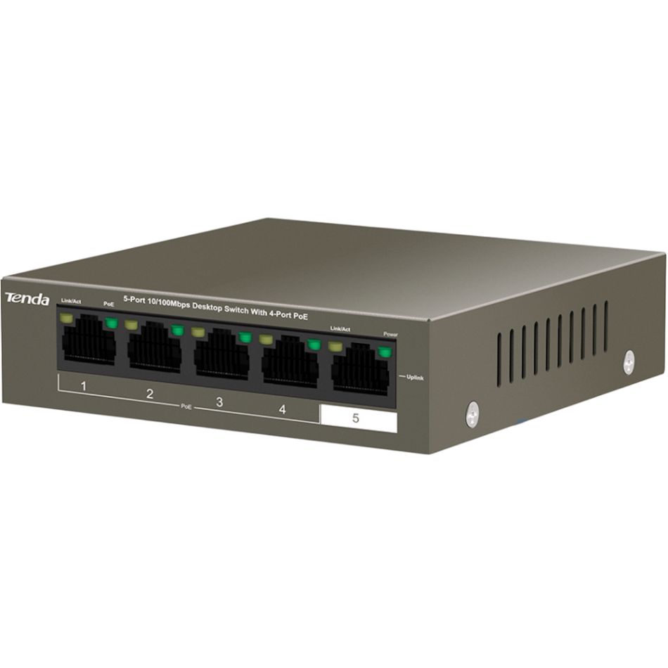 Kommutator Tenda TEF1105P 4-63W 5 Port — Routerlər, Bakı (3)