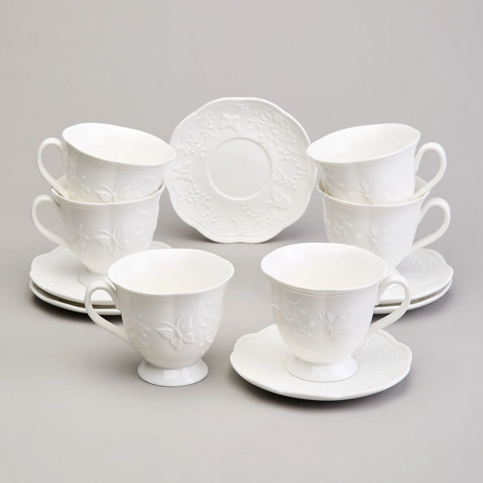 Çay dəsti Lefard Lavender 6 nəfərlik 12 parça 250 ml — Dining tableware