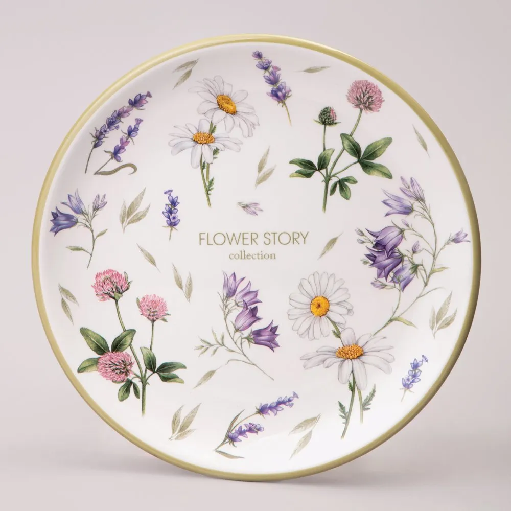 Boşqab Agness Flower Story 21 sm (358-2172) — Dining tableware