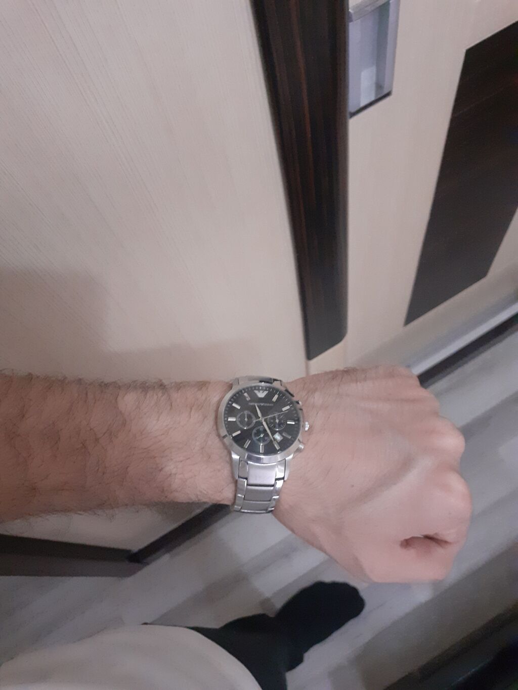 Emporio Armani kişi qol saatı Xaricdən 290 dollara alınıb. - Klassik — Qol saatları, Bakı (2)