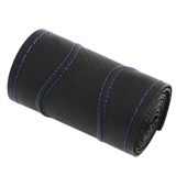 Sükan üçün örtük Nurmani 38 sm Black, Blue Thread — Оплетки и чехлы на руль