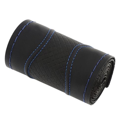 Sükan üçün örtük Nurmani 38 sm Black, Blue Thread — Bakı