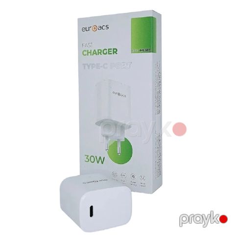 Adapter Euroacs 30W PD ECH-MG381 White — Bakı
