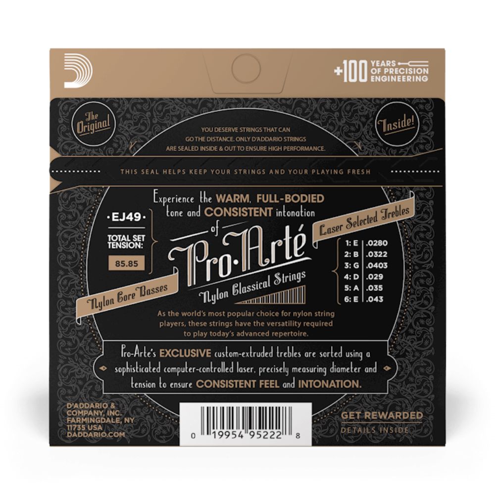 D-Addario Pro-Arte Nylon EJ49 Normal Tension — Musiqiə alətləri, Bakı (3)