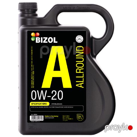 Mühərrik yağı Bizol Allround 0W-20 5 lt — Bakı