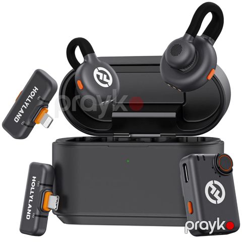 Blogger mikrofonu Hollyland Lark M2S Ultimate Combo USB Type-C RX + Lightning RX — Bakı