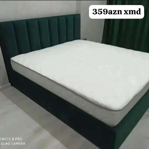 Yataq dəsti – yumşaq məxməri başlıqla - Ölçü: iki nəfərlik (şəkildə — Mehdiabad