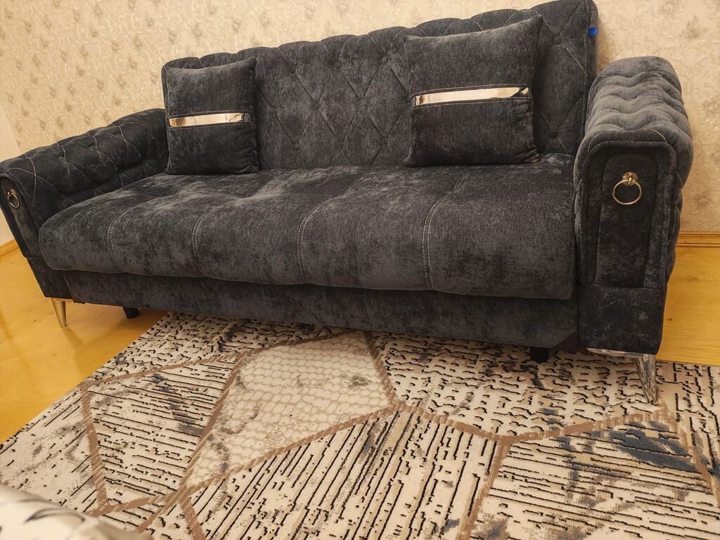 Divan, Yeni, Vеlur parça — Mebel, Bakı (2)