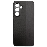 Samsung Galaxy A56 case Leather Carbon Samsung Vertical Black — Cases