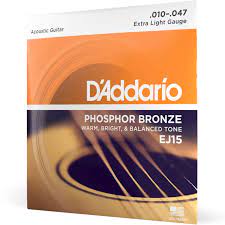 D-Addario EJ15 Phosphor Bronze 10-47 Extra Light — Musiqiə alətləri, Bakı (2)