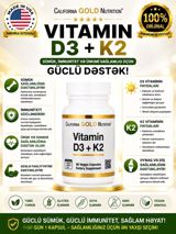 California Gold Nutrition Vitamin D3 + K2 – sümük, immunitet və ümumi — Gözəllik və sağlamlıq
