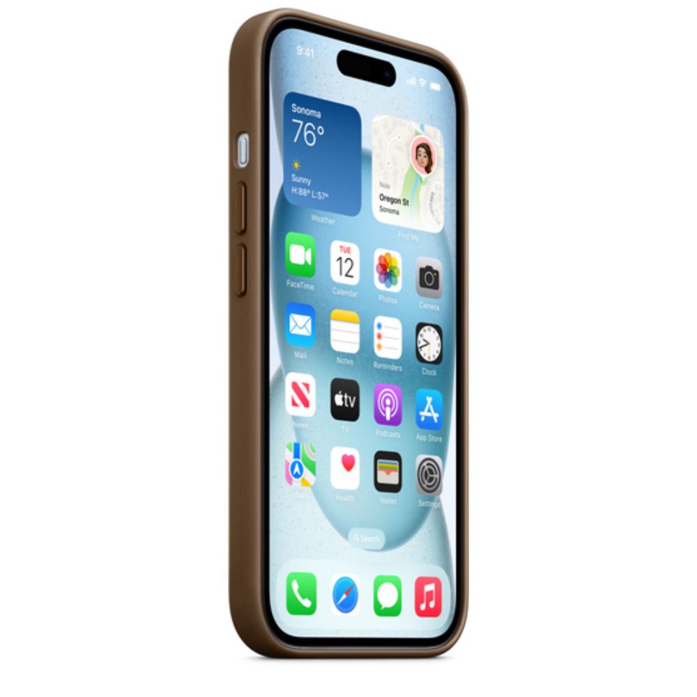 Qoruyucu örtük Apple iPhone 15 FineWoven Case W/MagSafe Taupe MT3C3ZM/A — Çexollər, Bakı (5)