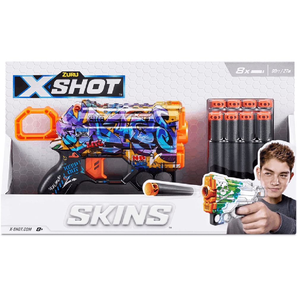Zuru INT-S001-X-Shot Skins Menace (8 Dart) 193052040640 — Mallar, Bakı (2)