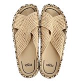 Orijinal Fendı Zucca FF Logo Raffia Mules – Ölçü 40 565 dollara alinib — Seva