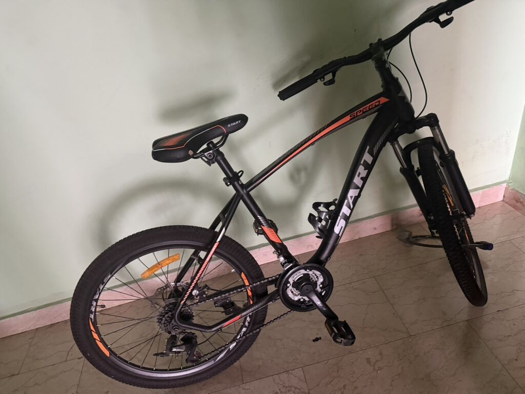 Start Speed dağ velosipedi - Rəng: mat qara, narıncı-qırmızı — Dağ velosipedləri, Bakı (2)