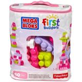 Mega Bloks Big Buildng Bag 60pc Pınk 65541084179 — Развивающие игрушки