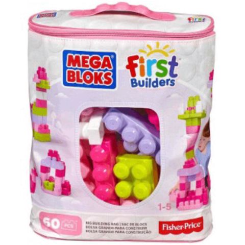 Mega Bloks Big Buildng Bag 60pc Pınk 65541084179 — Bakı