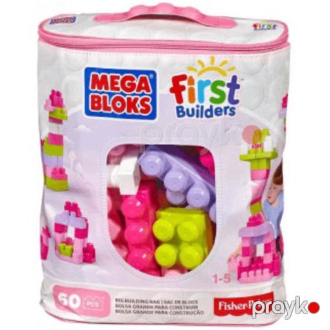 Mega Bloks Big Buildng Bag 60pc Pınk 65541084179 — Bakı