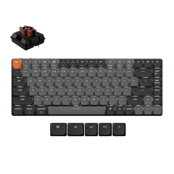 Simsiz oyun klaviaturası Keychron K3 Version 3 White Backlight Brown Switch (K3X-A3-AZ) — Keyboards & Mice