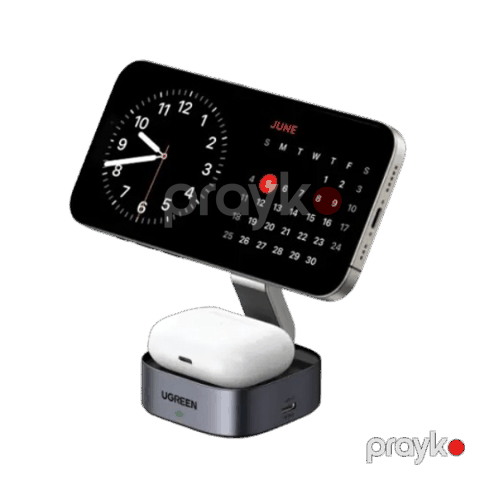 UGreen 2-in-1 Magnetic Wireless Charger (W526_35278) — Bakı