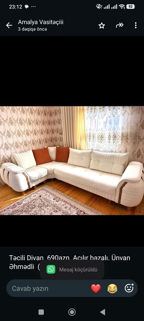 Divan 690azn. Açılır bazalı. Ünvan Əhmədli (6802) aml — Bakı