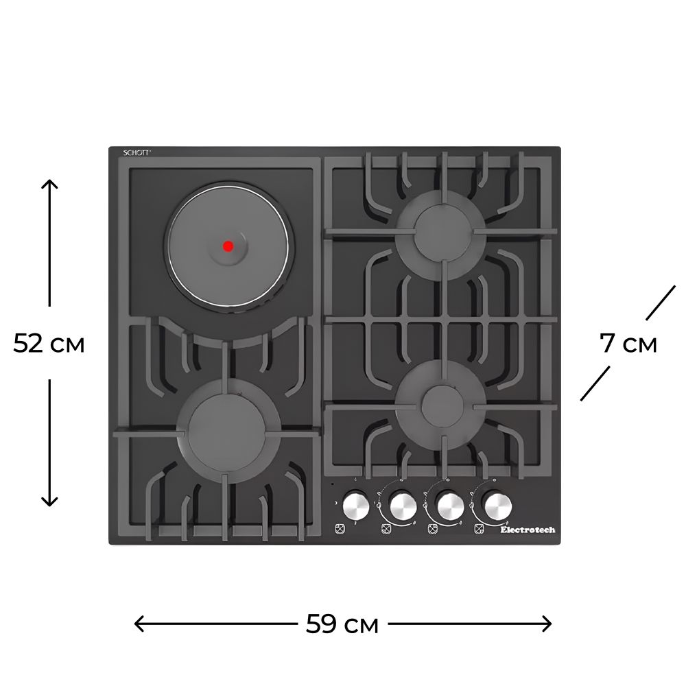 Plitə Electrotech Kup 60 3GP Qara — Plitələr, Bakı (3)