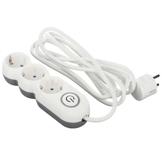 2E Power Socket 3-outlet/3M 2E-U03VES3M White — Bakı