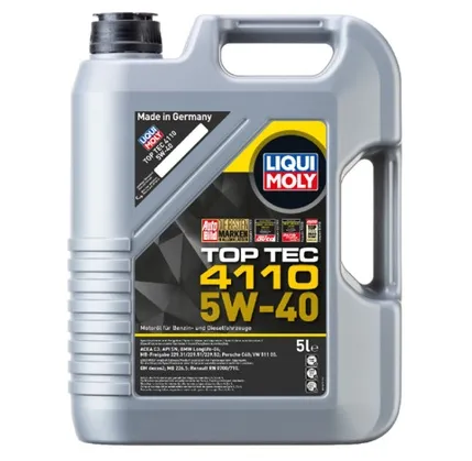 Avtomobil mühərrik yağı Liqui Moly Top Tec 4110 5W-40 5L (21479) — Bakı