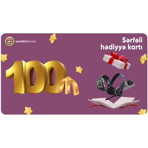 WT Hədiyyə kartı - 100₼ — Bakı