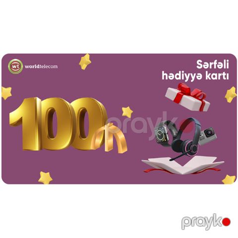 WT Hədiyyə kartı - 100₼ — Bakı