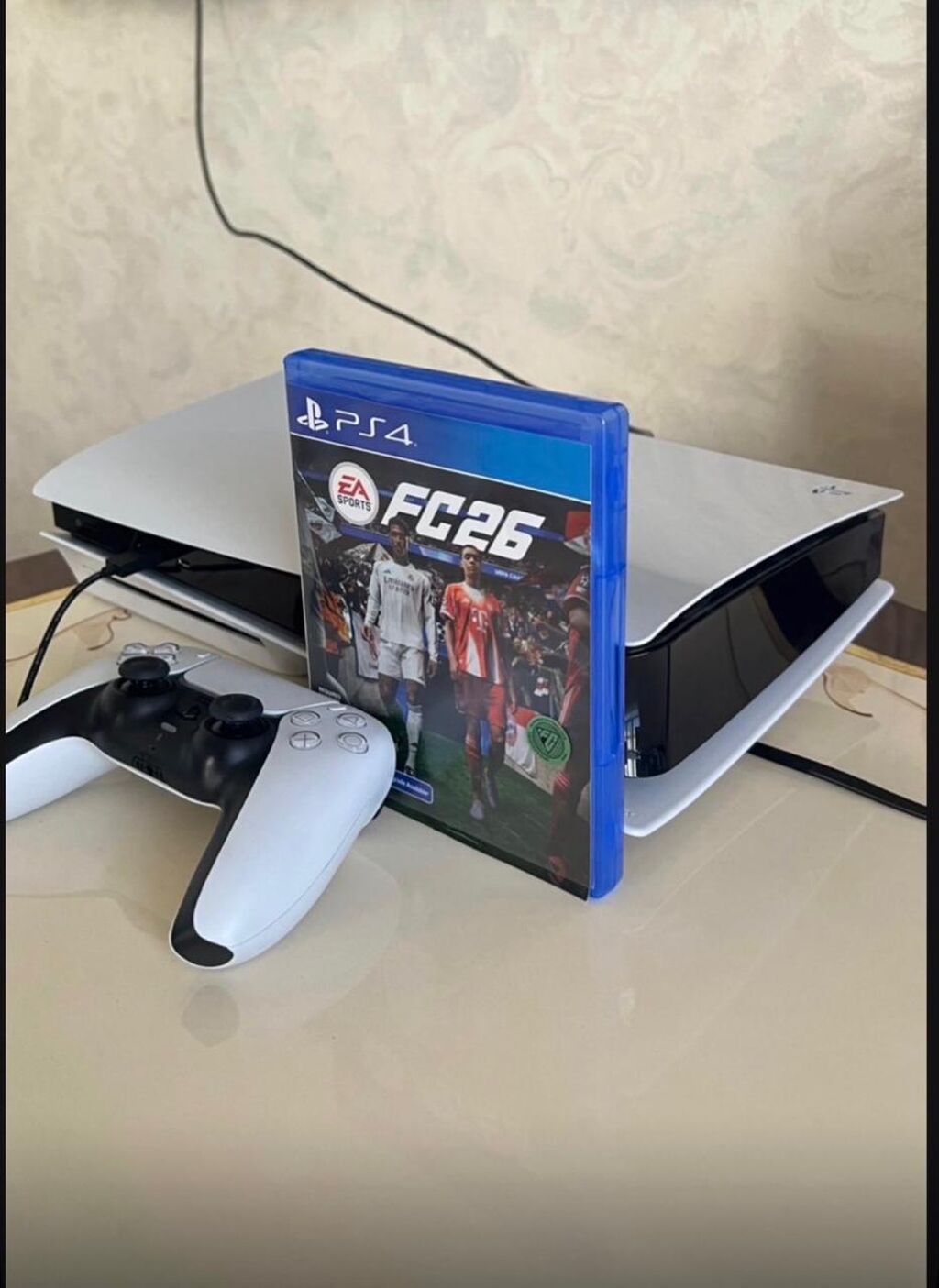 Məhsul: PlayStation 5 oyun konsolu + DualSense pultu + EA Sports FC 26 — Elektronika, Bakı