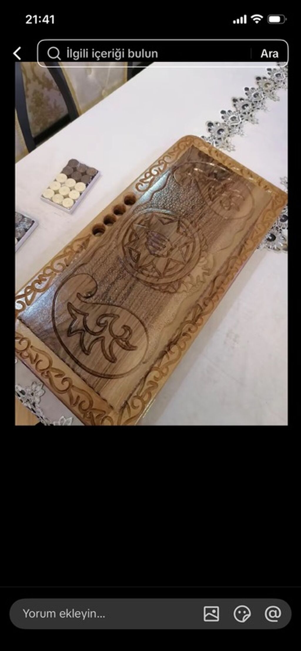 Əl işı oyma nərd dəsti - Material: Qoz ağac (təbii ağac teksturası — İdman və istirahət, Xırdalan (5)