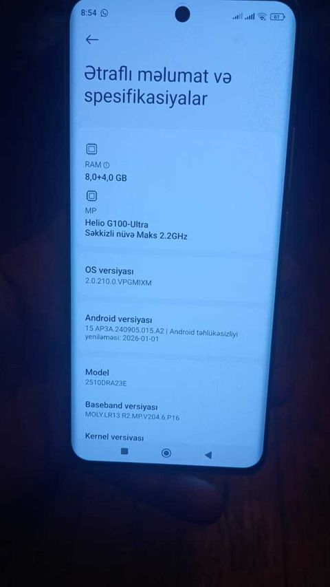 Xiaomi Redmi Note 15 5G Black 256GB/8GB — Bakı