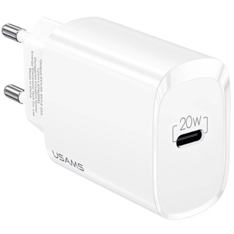 Adapter Usams US-CC131 T39 20W White CC131TC02 — Bakı