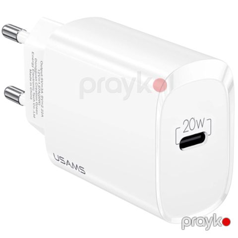 Adapter Usams US-CC131 T39 20W White CC131TC02 — Bakı